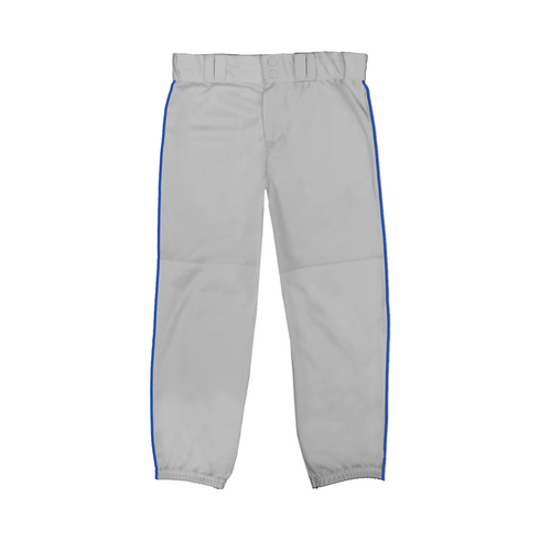 Badger Sport Big League Braided Girls' Pant (230400-040305), Color 'Baseball Grey/Royal'